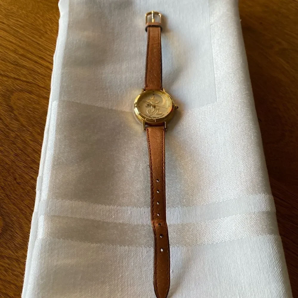 Vintage gold Mickey Mouse watch